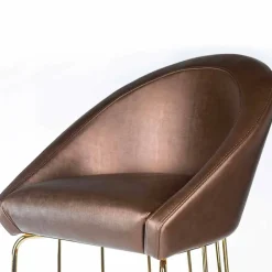 Viadurini Living Barhocker-Barhocker Dedo, modernes Design, made in Italy, Rücken und Sitz gepolstert