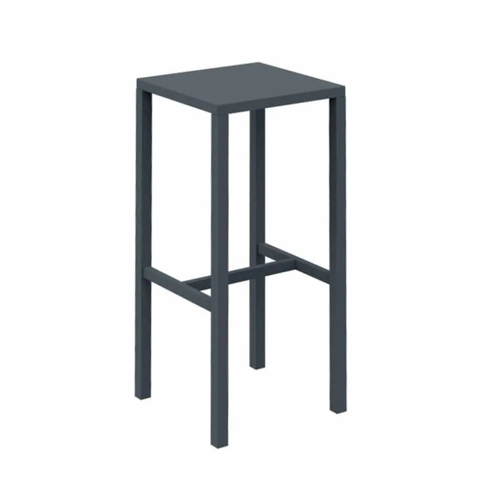 Viadurini in the Garden Outdoor Hocker-Barhocker im Freien aus pulverbeschichtetem Metall Made in Italy - Meone