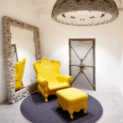 SLIDE Moderne Sessel-Barock-moderner Farbsessel Queen Of Love, hergestellt in Italien