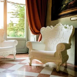 SLIDE Moderne Sessel-Barock-moderner Farbsessel Queen Of Love, hergestellt in Italien