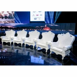 SLIDE Moderne Sessel-Barock-moderner Farbsessel Queen Of Love, hergestellt in Italien