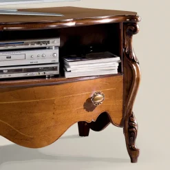 Viadurini Classic Tv-Möbel-Bassano Walnuss TV-Schrank mit Schublade Made in Italy - Commodo