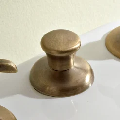 Viadurini Taps Bidetarmaturen-Batterie-Bidet 3 Löcher Interne Lieferung Messing- und Schmetterlingsgriffe - Miriano