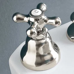 Viadurini Taps Bidetarmaturen-Batterie-Bidet 3-Loch-Abfluss Interne Lieferung Handgefertigtes Messing - Ercolina