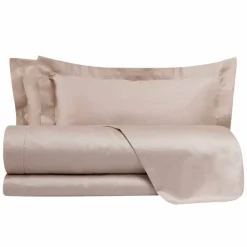 Viadurini Textile Bettlaken-Baumwollsatinplatten für Doppelbett Solid Color - Freesia