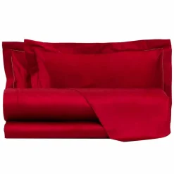 Viadurini Textile Bettlaken-Baumwollsatinplatten für Doppelbett Solid Color - Freesia