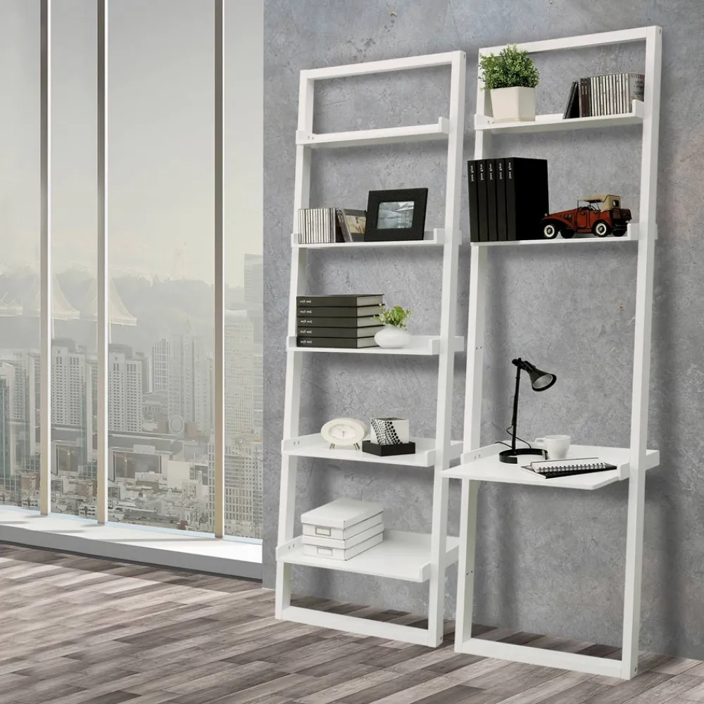 Viadurini Living Moderne Design Bücherregale-Bücherregal aus mattweiß lackiertem MDF mit 5 Regalen – Cadmium