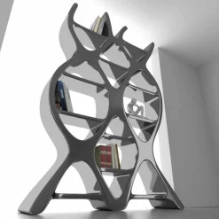 Viadurini Design Moderne Design Bücherregale-Bücherregal aus Solid Surface® in modernem Design DNA