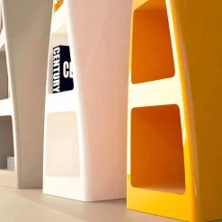 Viadurini Design Moderne Design Bücherregale-Bücherregal aus Solid Surface® in modernem Design Collins