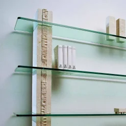 Viadurini Living Moderne Design Bücherregale-Bücherregal aus Stein und Kristall in modernem Design Galene