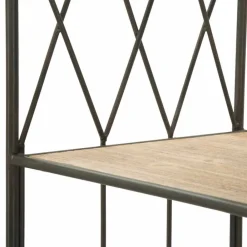 Viadurini Living Moderne Design Bücherregale-Bücherregal im Industriestil mit versetzten Regalen aus Eisen und MDF - Chuck