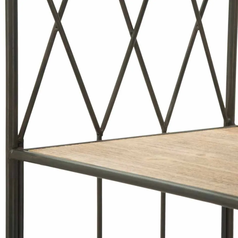 Viadurini Living Moderne Design Bücherregale-Bücherregal im Industriestil mit versetzten Regalen aus Eisen und MDF - Chuck