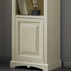 Viadurini Classic Moderne Design Bücherregale-Bücherregal mit 4 Fächern und 1 Tür aus Holz, hergestellt in Italien – Lofn