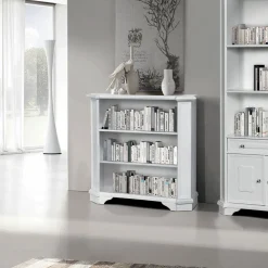 Viadurini Classic Moderne Design Bücherregale-Bücherregal mit 3 offenen Fächern aus furniertem Holz, hergestellt in Italien – Epona