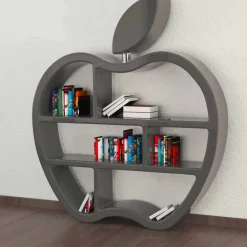 Viadurini Design Moderne Design Bücherregale-Bücherregal modern rot, weiß oder grau Gluttony