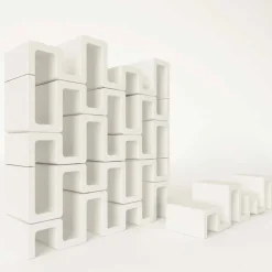 Viadurini Design Moderne Design Bücherregale-Bücherregal modern Sisma Made in Italy