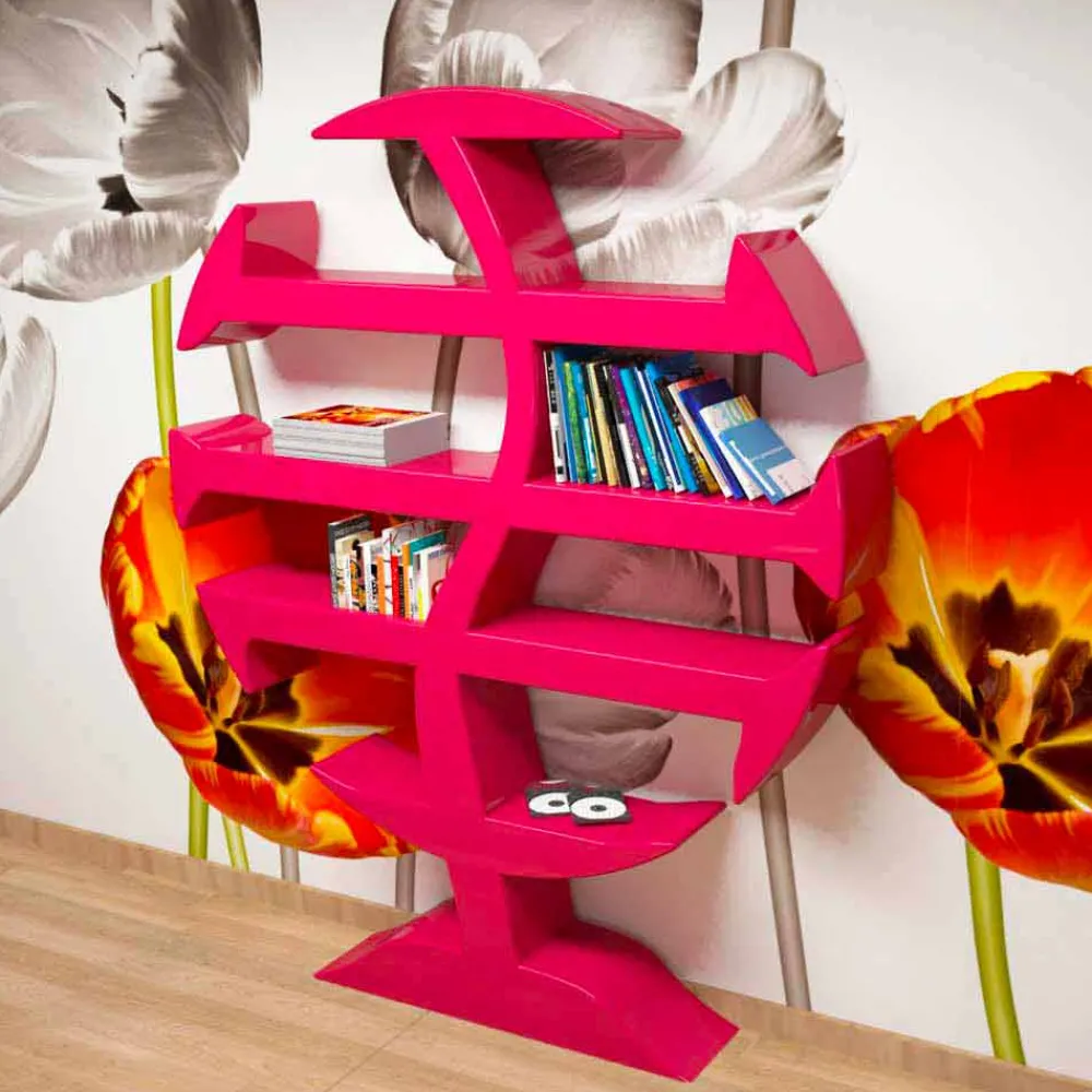 Viadurini Design Moderne Design Bücherregale-Bücherregal modern Stevenson Made in italy