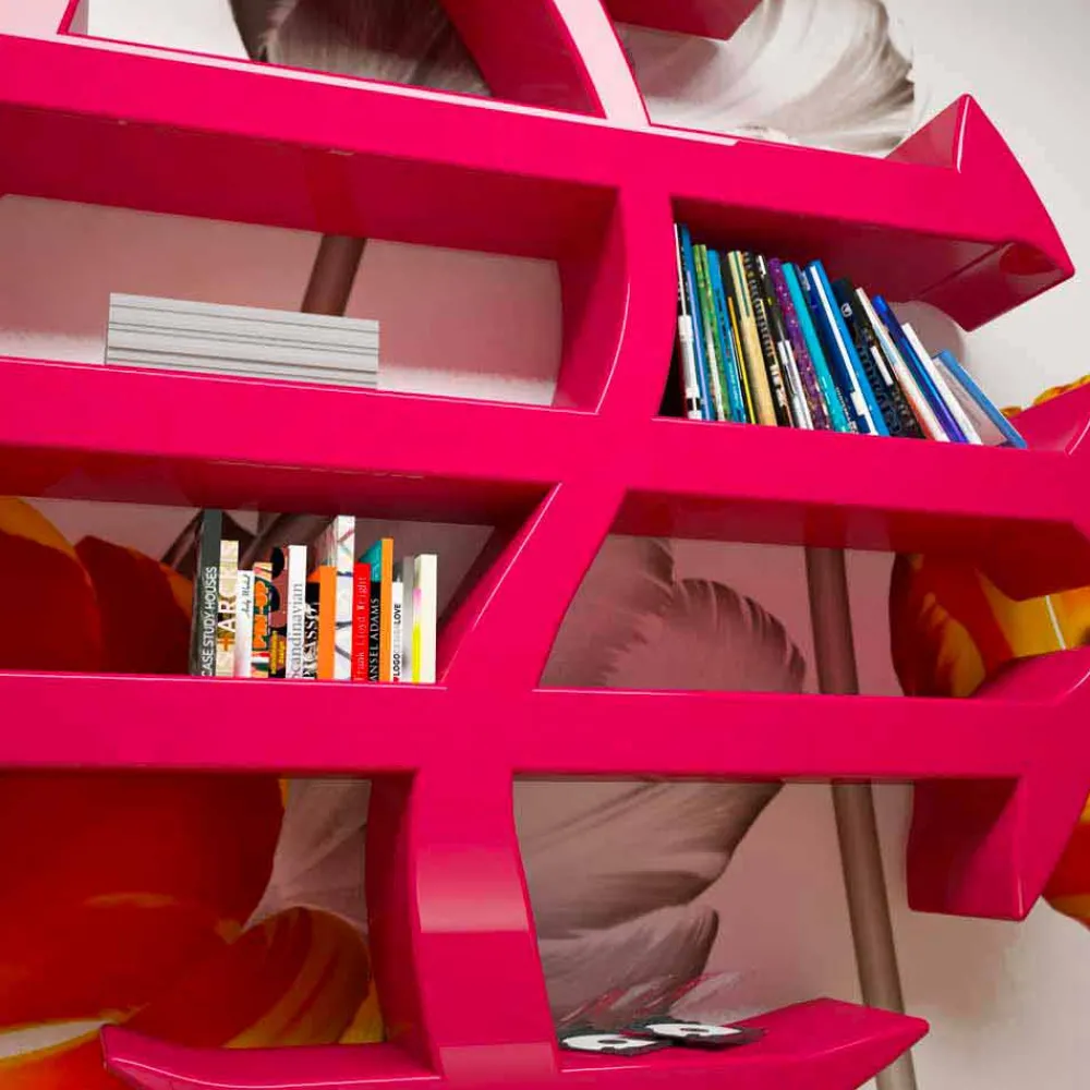 Viadurini Design Moderne Design Bücherregale-Bücherregal modern Stevenson Made in italy