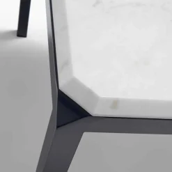 Viadurini Living Esstische-Bebop-Designtisch aus weißem Marmor, hergestellt in Italien