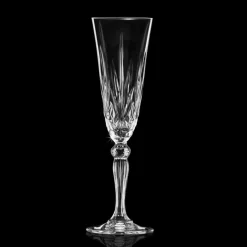 Viadurini Kitchen Italienisches Kristallgeschirr-Becherflöte Ökologisches Kristallglas für Champagner 12 Stück - Cantabile