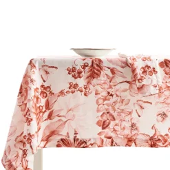 Viadurini Textile Tischdecken-Bedruckte und waschbare Leinentischdecke mit üppigem Blumenmuster - Caress