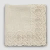 Viadurini Textile Tischdecken-Beige Leinen quadratische Tischdecke mit handgefertigter Luxus Farnese Spitze - Kippel