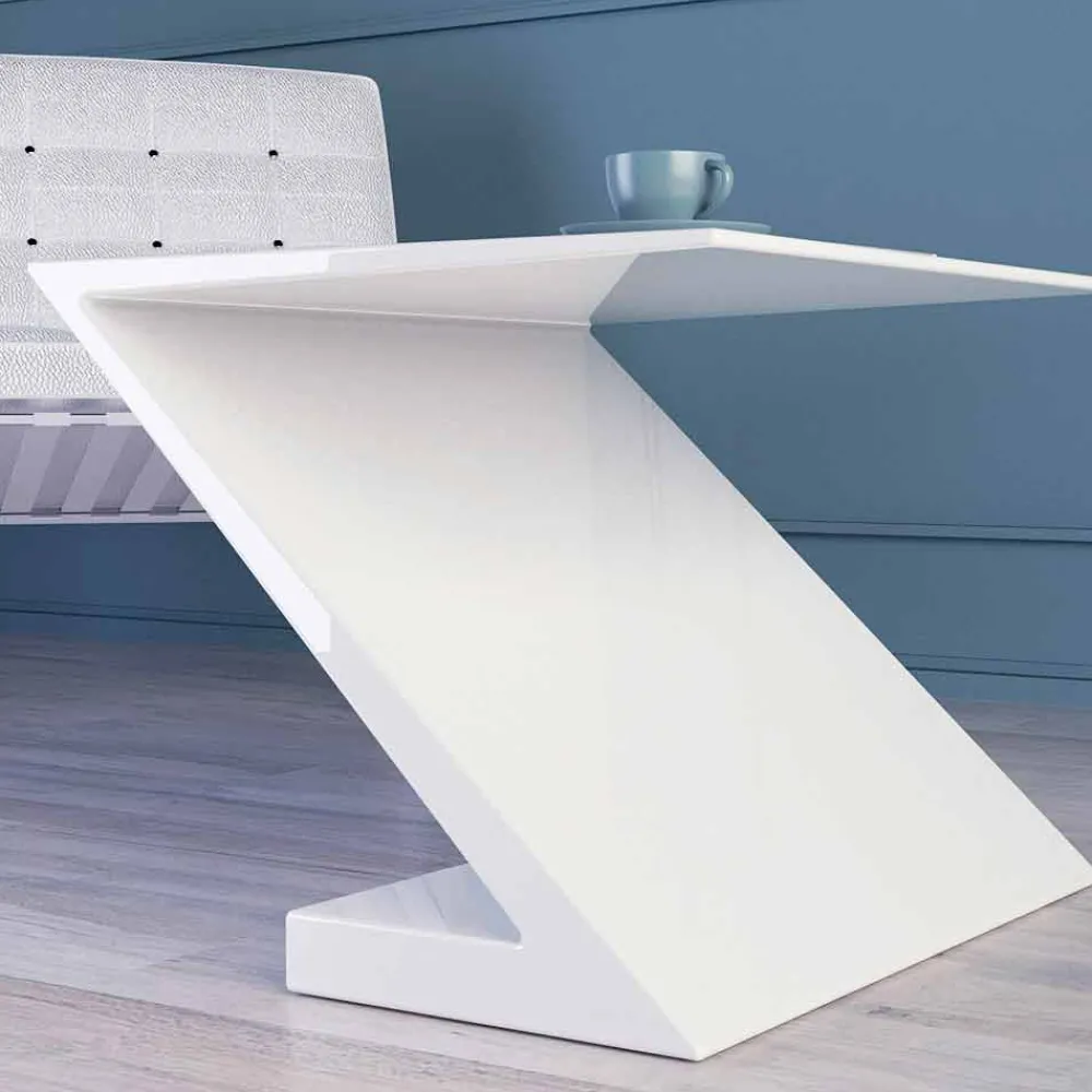 Viadurini Design Moderne Couchtische-Beistelltisch weiß in modernem design Zeta Made in Italy