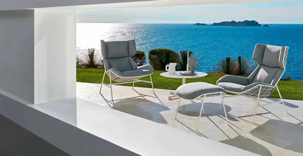 Varaschin Metallsessel-Bergere-Gartensessel in modernem Design Summer Set