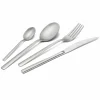 Viadurini Kitchen Besteck Set-Besteck Set aus sandgestrahltem Edelstahl 24 Stück elegantes Design - Ronfo
