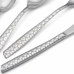 Viadurini Kitchen Besteck Set-Besteckset aus poliertem Edelstahl mit Designdekoration 24 Stück - Ghiotto