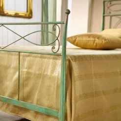 Viadurini Night Design Maßgeschneiderte Möbel|Schmiedeeisen Queen Size Bett-Bett 120x190 aus Schmiedeeisen handgefertigt Gabriella