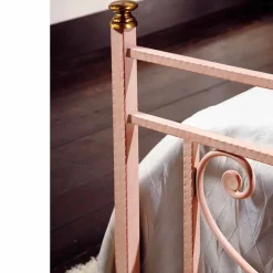 Viadurini Night Design Maßgeschneiderte Möbel|Schmiedeeisen Queen Size Bett-Bett 120x190 cm aus Schmiedeeisen Claudia Made in Italy