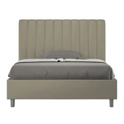 Viadurini Night Design Polsterbetten 120X190-Bett 140x200 cm Kopfteil mit symmetrischen vertikalen Linien Made in Italy - Glove