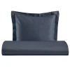 Viadurini Textile Bettbezüge-Bettbezug-Set aus 100 % Baumwollsatin mit 1 Kissenbezug, hergestellt in Italien – flauschig