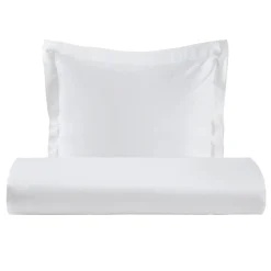 Viadurini Textile Bettbezüge-Bettbezug-Set aus 100 % Baumwollsatin mit 1 Kissenbezug, hergestellt in Italien – flauschig