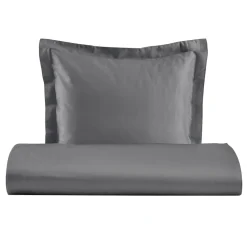 Viadurini Textile Bettbezüge-Bettbezug-Set aus 100 % Baumwollsatin mit 1 Kissenbezug, hergestellt in Italien – flauschig