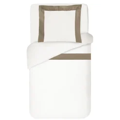 Viadurini Textile Bettbezüge-Bettbezug-Set aus 100 % Baumwolle und 10 % Baumwollsatin mit 1 Kissenbezug – Detail