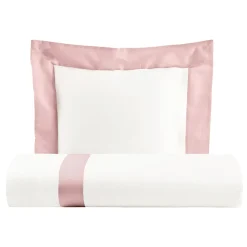 Viadurini Textile Bettbezüge-Bettbezug-Set aus 100 % Baumwolle und 10 % Baumwollsatin mit 1 Kissenbezug – Detail