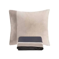 Viadurini Textile Bettbezüge-Bettbezug-Set aus 90 % Baumwolle und 10 % Leinen mit 1 Kissenbezug Made in Italy - Nestle