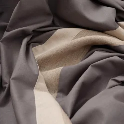 Viadurini Textile Bettbezüge-Bettbezug-Set aus 90 % Baumwolle und 10 % Leinen mit 2 Kissenbezügen Made in Italy - Nestle