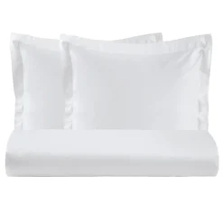 Viadurini Textile Bettbezüge-Bettbezug-Set mit 2 Kissenbezügen aus 100 % Baumwollsatin, hergestellt in Italien – flauschig