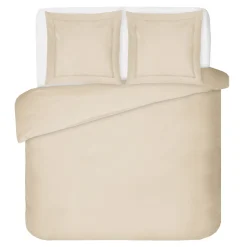 Viadurini Textile Bettbezüge-Bettbezug-Set mit 2 Kissenbezügen aus 100 % Baumwollsatin, hergestellt in Italien – flauschig