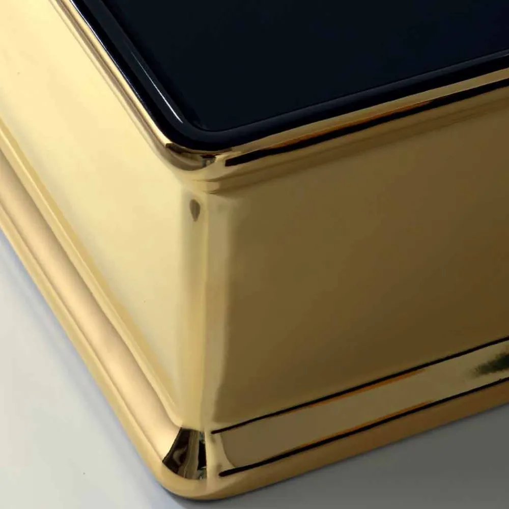 Viadurini Bathroom Farbige Waschbecken-Bicolor Keramik Aufsatzwaschtisch, hergestellt von Debora in Italien