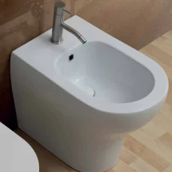 Viadurini Bathroom Bidet-Bidet aus weißer Keramik modernes Design Star 54x35cm made in Italy