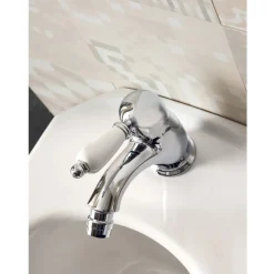 Viadurini Taps Bidetarmaturen-Bidetmischer im klassischen Stil aus handgefertigtem Messing mit Hebel - Noriana