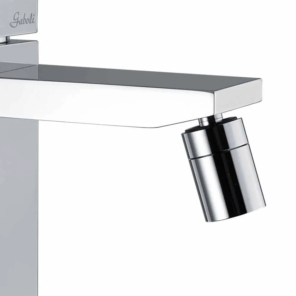 Viadurini Taps Bidetarmaturen-Bidetmischer in Chromoptik mit Abfluss Made in Italy - Medida