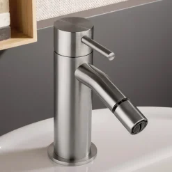 Viadurini Taps Bidetarmaturen-Bidetmischer ohne Abfluss aus AISI 316L Stahl - Artigli