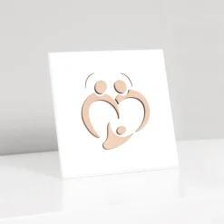 Viadurini Decor Religiöse Bilder-Bild der Heiligen Familie mit Lasergravur, hergestellt in Italien – Zuleika