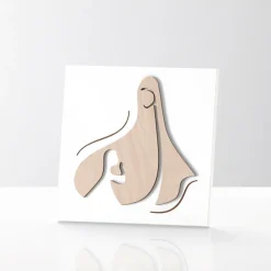 Viadurini Decor Religiöse Bilder-Bild mit heiliger Szene der Erscheinung des Engels vor der Madonna, hergestellt in Italien – Babuska