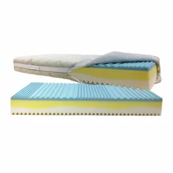 Viadurini Night Design Queen Size Matratze-Bio3 Anti-Milben-Quadrat- und Halbmatratze mit abnehmbarem Bezug mit 7 tragenden Zonen - Trifo